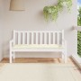 Cojín para banco de jardín tela Oxford crema 150x50x7 cm de , Cojines para sillas y sofás - Ref: Foro24-361604, Precio: 32,52...