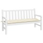 Cojín para banco de jardín tela Oxford crema 150x50x7 cm de , Cojines para sillas y sofás - Ref: Foro24-361604, Precio: 32,52...