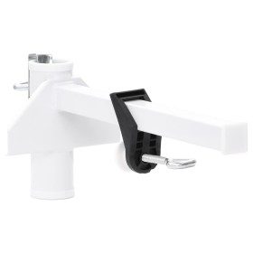 Abrazadera de sombrilla para balcón acero blanco 38 mm de , Accesorios para sombrillas - Ref: Foro24-4003385, Precio: 24,27 €...