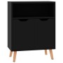 Aparador de madera de ingeniería negro brillo 60x30x72 cm de vidaXL, Aparadores - Ref: Foro24-326829, Precio: 74,48 €, Descue...