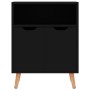 Aparador de madera de ingeniería negro brillo 60x30x72 cm de vidaXL, Aparadores - Ref: Foro24-326829, Precio: 74,48 €, Descue...