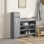 Zapatero madera de ingeniería gris Sonoma 100,5x28x100 cm de , Zapateros y organizadores de calzado - Ref: Foro24-840427, Pre...