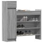 Zapatero madera de ingeniería gris Sonoma 100,5x28x100 cm de , Zapateros y organizadores de calzado - Ref: Foro24-840427, Pre...
