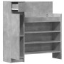 Zapatero madera de ingeniería gris hormigón 100,5x28x100 cm de , Zapateros y organizadores de calzado - Ref: Foro24-840425, P...