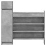 Zapatero madera de ingeniería gris hormigón 100,5x28x100 cm de , Zapateros y organizadores de calzado - Ref: Foro24-840425, P...