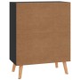 Aparador de madera de ingeniería negro brillo 60x30x72 cm de vidaXL, Aparadores - Ref: Foro24-326829, Precio: 74,48 €, Descue...