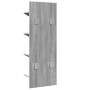 Estantería de pared 4 niveles gris Sonoma 33x16x90 cm de , Estantes y estanterías - Ref: Foro24-840721, Precio: 35,74 €, Desc...