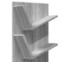 Estantería de pared 4 niveles gris Sonoma 33x16x90 cm de , Estantes y estanterías - Ref: Foro24-840721, Precio: 35,74 €, Desc...