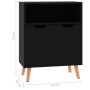 Aparador de madera de ingeniería negro brillo 60x30x72 cm de vidaXL, Aparadores - Ref: Foro24-326829, Precio: 74,48 €, Descue...