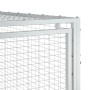 Caseta perros con corral acero galvanizado gris 153x396x110 cm de , Casetas para perros - Ref: Foro24-3214223, Precio: 335,98...