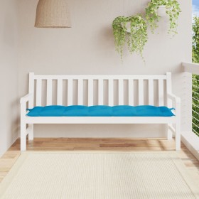 Cojín de banco de jardín tela Oxford azul 180x50x7 cm de , Cojines para sillas y sofás - Ref: Foro24-361625, Precio: 41,08 €,...