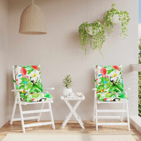 Cojines de silla de respaldo bajo 2 uds tela Oxford multicolor de , Cojines para sillas y sofás - Ref: Foro24-377722, Precio:...