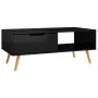 Glossy black engineered wood coffee table 100x49.5x43 cm by vidaXL, Coffee table - Ref: Foro24-326793, Price: 70,76 €, Discou...