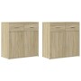 Aparadores 2 uds madera de ingeniería roble Sonoma 79x38x80 cm de , Aparadores - Ref: Foro24-3276618, Precio: 214,16 €, Descu...