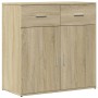 Aparadores 2 uds madera de ingeniería roble Sonoma 79x38x80 cm de , Aparadores - Ref: Foro24-3276618, Precio: 214,16 €, Descu...