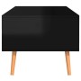 Mesa de centro madera ingeniería negro brillante 100x49,5x43 cm de vidaXL, Mesas de centro - Ref: Foro24-326793, Precio: 71,6...