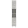 Armario de baño contrachapada gris hormigón 30x30x179 cm de , Muebles de baño - Ref: Foro24-802628, Precio: 88,06 €, Descuent...
