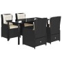 Set de muebles jardín 5 pzas con cojines ratán sintético negro de , Conjuntos de jardín - Ref: Foro24-3262836, Precio: 559,82...