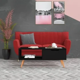 Mueble de TV madera de ingeniería negro 100x49,5x43 cm de vidaXL, Mesas de centro - Ref: Foro24-326787, Precio: 75,64 €, Desc...