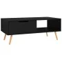 Black engineered wood TV cabinet 100x49.5x43 cm by vidaXL, Coffee table - Ref: Foro24-326787, Price: 75,64 €, Discount: %