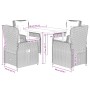 Set de muebles jardín 5 pzas con cojines ratán sintético negro de , Conjuntos de jardín - Ref: Foro24-3262834, Precio: 519,59...