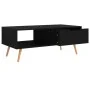 Black engineered wood TV cabinet 100x49.5x43 cm by vidaXL, Coffee table - Ref: Foro24-326787, Price: 75,64 €, Discount: %