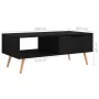 Black engineered wood TV cabinet 100x49.5x43 cm by vidaXL, Coffee table - Ref: Foro24-326787, Price: 75,64 €, Discount: %