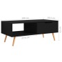Mueble de TV madera de ingeniería negro 100x49,5x43 cm de vidaXL, Mesas de centro - Ref: Foro24-326787, Precio: 76,64 €, Desc...