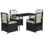 Set de muebles jardín 5 pzas con cojines ratán sintético negro de , Conjuntos de jardín - Ref: Foro24-3262959, Precio: 495,28...
