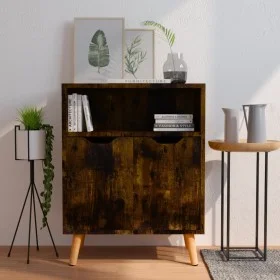 Aparador de madera de ingeniería roble ahumado 60x30x72 cm de vidaXL, Aparadores - Ref: Foro24-326830, Precio: 71,91 €, Descu...