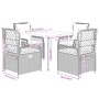 Set comedor de jardín 5 pzas con cojines ratán sintético beige de , Conjuntos de jardín - Ref: Foro24-3263007, Precio: 475,93...