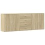 Aparadores 3 uds madera contrachapada color roble sonoma de , Aparadores - Ref: Foro24-3276611, Precio: 267,07 €, Descuento: %