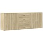 Aparadores 3 uds madera contrachapada color roble sonoma de , Aparadores - Ref: Foro24-3276611, Precio: 267,07 €, Descuento: %