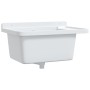 Fregadero utilitario de pared resina blanco 60x40x28 cm de , Fregaderos - Ref: Foro24-4002795, Precio: 78,58 €, Descuento: %