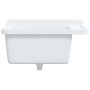 Fregadero utilitario de pared resina blanco 60x40x28 cm de , Fregaderos - Ref: Foro24-4002795, Precio: 78,58 €, Descuento: %
