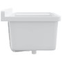 Fregadero utilitario de pared resina blanco 60x40x28 cm de , Fregaderos - Ref: Foro24-4002795, Precio: 78,58 €, Descuento: %