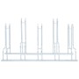 Soporte para 5 bicicletas suelo independiente acero galvanizado de , Bases y soportes para almacenar bicicletas - Ref: Foro24...