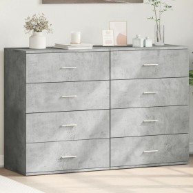 Aparadores 2 uds madera de ingeniería gris hormigón 60x39x80 cm de , Aparadores - Ref: Foro24-3276626, Precio: 193,87 €, Desc...