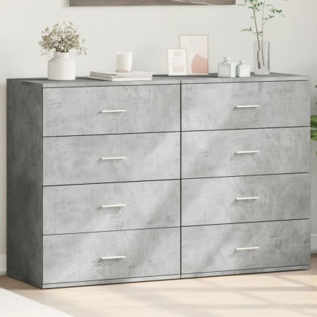 Aparadores 2 uds madera de ingeniería gris hormigón 60x39x80 cm de , Aparadores - Ref: Foro24-3276626, Precio: 193,87 €, Desc...