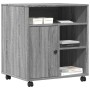 Soporte para impresora con ruedas gris Sonoma 60x50x67 cm de , Soportes para impresoras - Ref: Foro24-840630, Precio: 100,74 ...