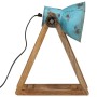 Lámpara de escritorio azul desgastado 25 W E27 30x17x40 cm de , Lámparas - Ref: Foro24-371902, Precio: 39,26 €, Descuento: %