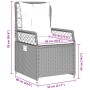 Set comedor jardín 7 pzas y cojines ratán sintético gris claro de , Conjuntos de jardín - Ref: Foro24-3263032, Precio: 855,22...