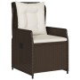 Set comedor de jardín 5 piezas y cojines ratán sintético marrón de , Conjuntos de jardín - Ref: Foro24-3262843, Precio: 557,4...