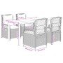 Set de muebles jardín 5 pzas con cojines ratán sintético negro de , Conjuntos de jardín - Ref: Foro24-3262967, Precio: 501,58...