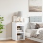 Mesita de noche madera de ingeniería blanco 35x34x65 cm de , Mesitas de noche - Ref: Foro24-840576, Precio: 47,46 €, Descuent...
