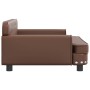 Sofá para niños de cuero sintético marrón 90x53x30 cm de , Mobiliario para bebés y niños pequeños - Ref: Foro24-3196289, Prec...