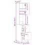 Mueble de cocina madera de ingeniería gris Sonoma 35x50x180 cm de , Armarios de cocina - Ref: Foro24-840763, Precio: 95,47 €,...