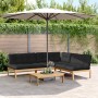 Set de sofás de palets de jardín y cojines 4 pzas madera acacia de , Sofás de exterior - Ref: Foro24-3209334, Precio: 608,87 ...