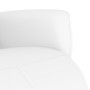 Sillón reclinable con reposapiés cuero sintético blanco de , Sillones - Ref: Foro24-356550, Precio: 186,81 €, Descuento: %