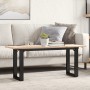 Mesa de centro marco O madera maciza pino y acero 110x40x45 cm de , Mesas de cocina y de comedor - Ref: Foro24-3282667, Preci...